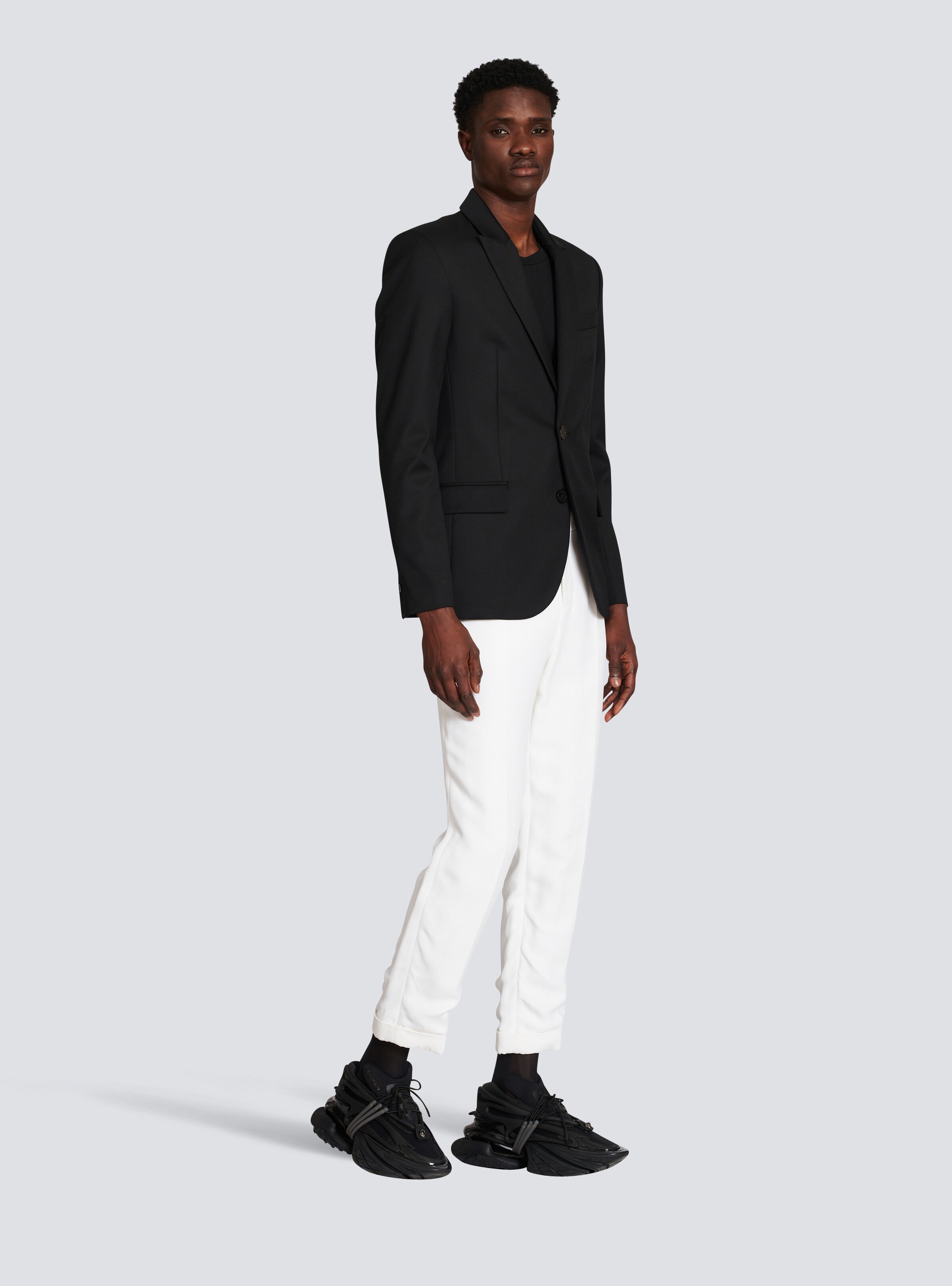 Two-button wool blazer - 3