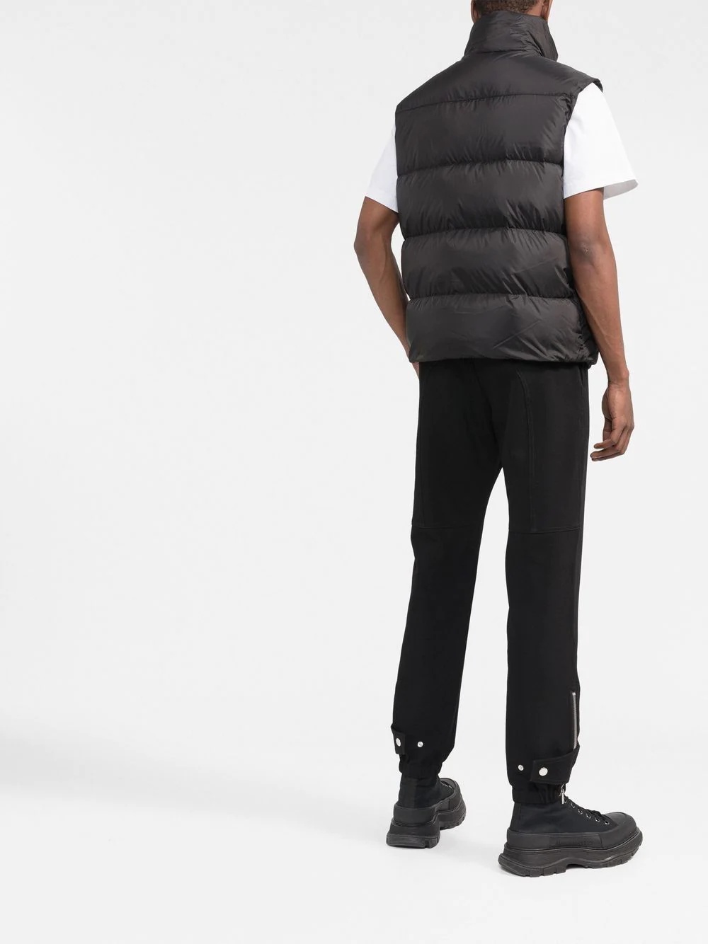 funnel-neck padded gilet - 4