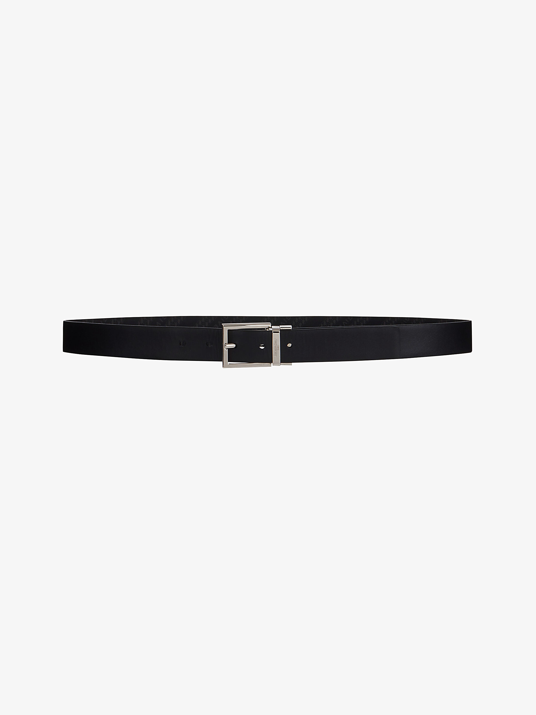 GIVENCHY Chain reversible belt in leather and coated canvas - 4