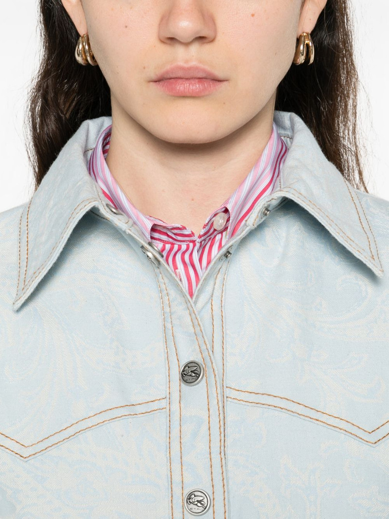 front-pocket paisley-print shirt 5