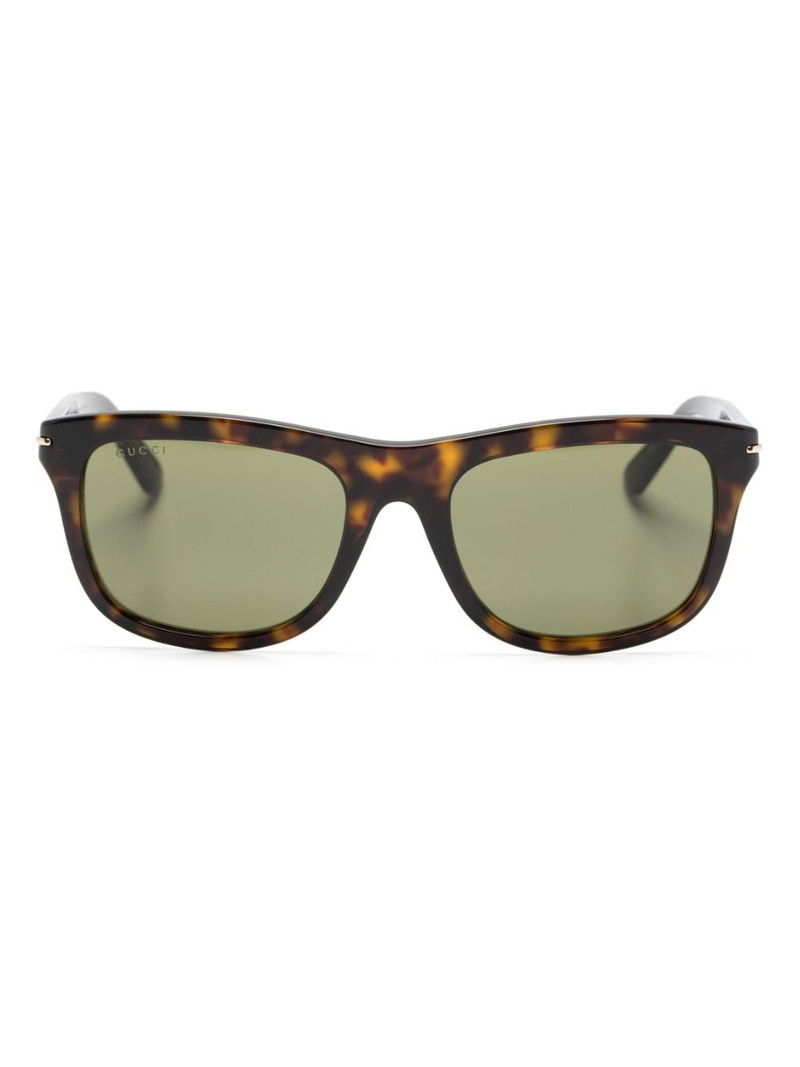 tortoiseshell square-framed sunglasses 1