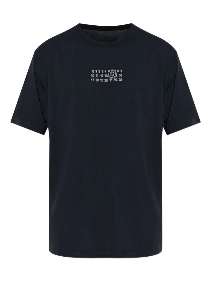 MM6 Maison Margiela Logo Cotton T-Shirt - 1