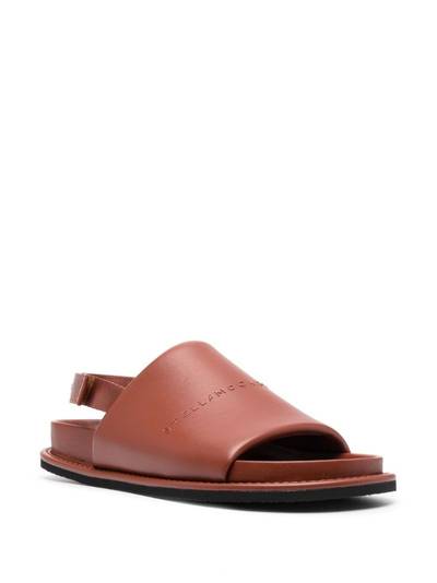 Stella McCartney logo-embossed touch-strap sandals outlook