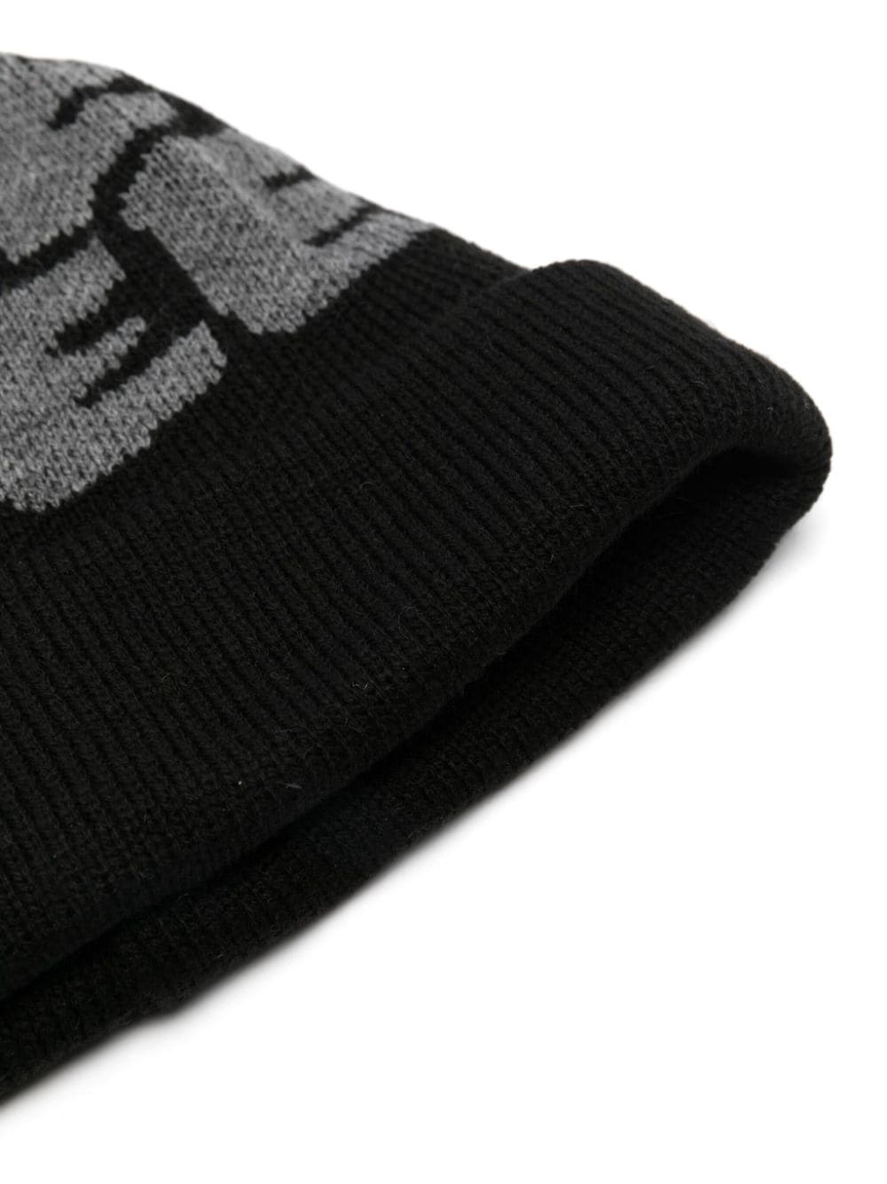 intarsia-knit beanie hat - 2