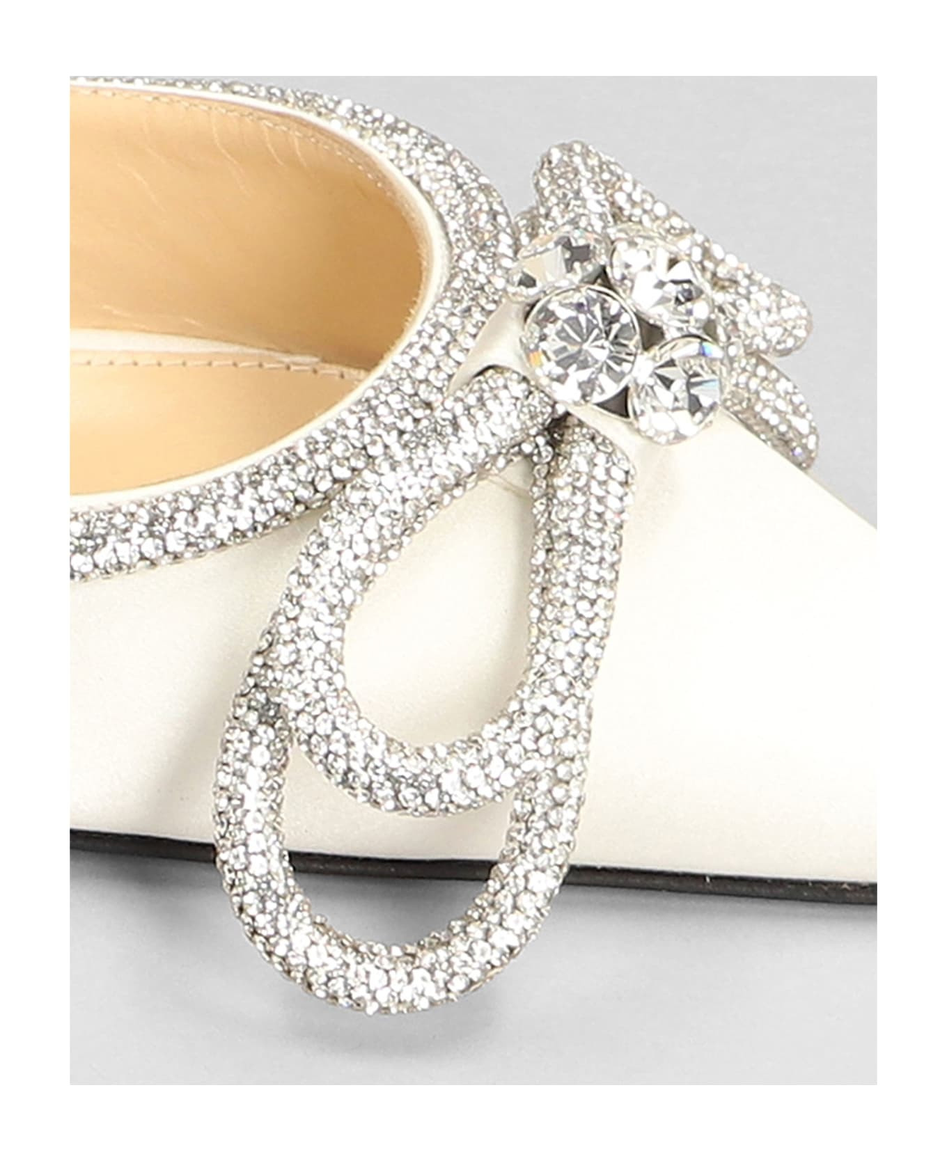 Pumps In White Silk - 5