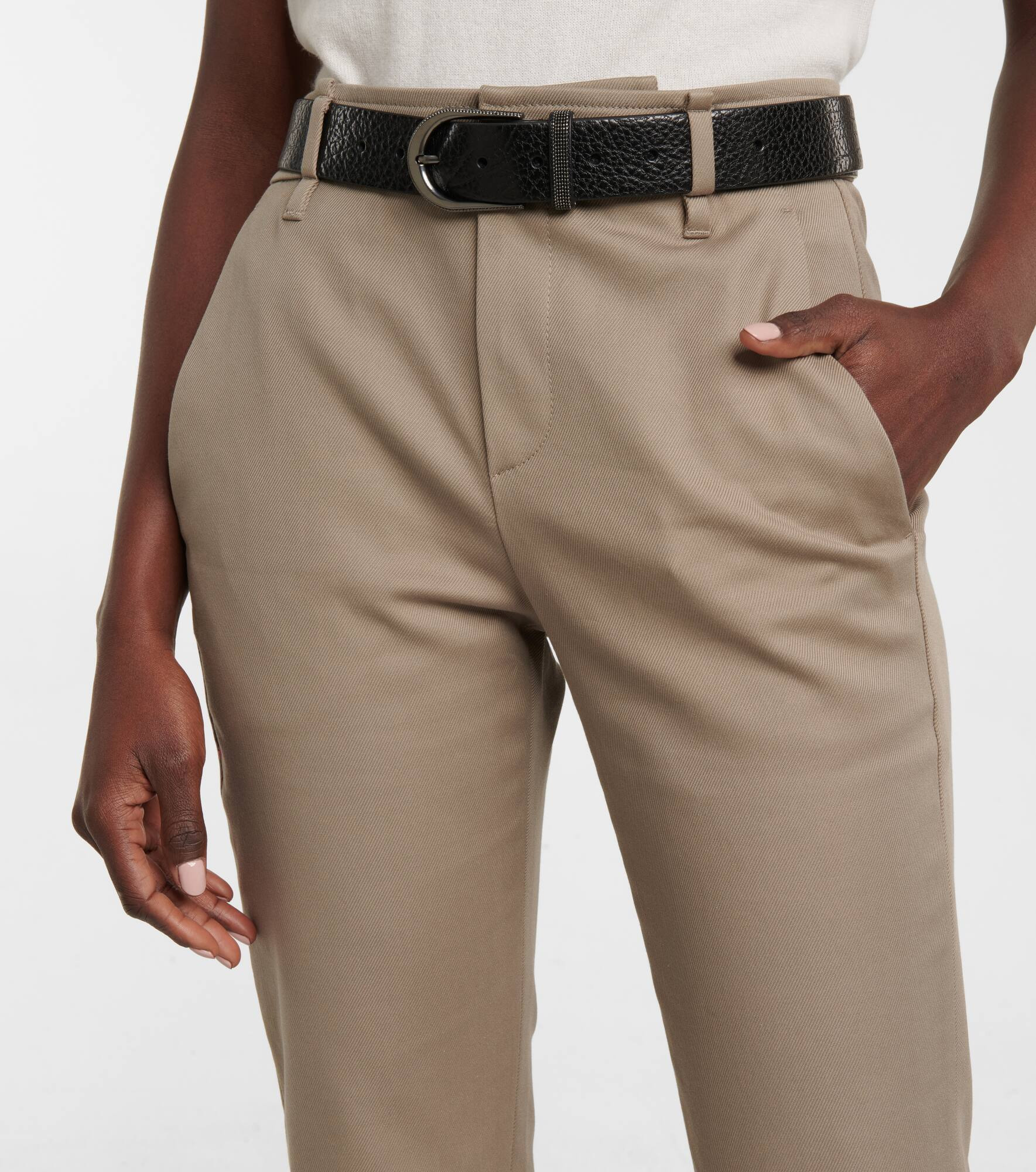 Embellished leather belt - 2