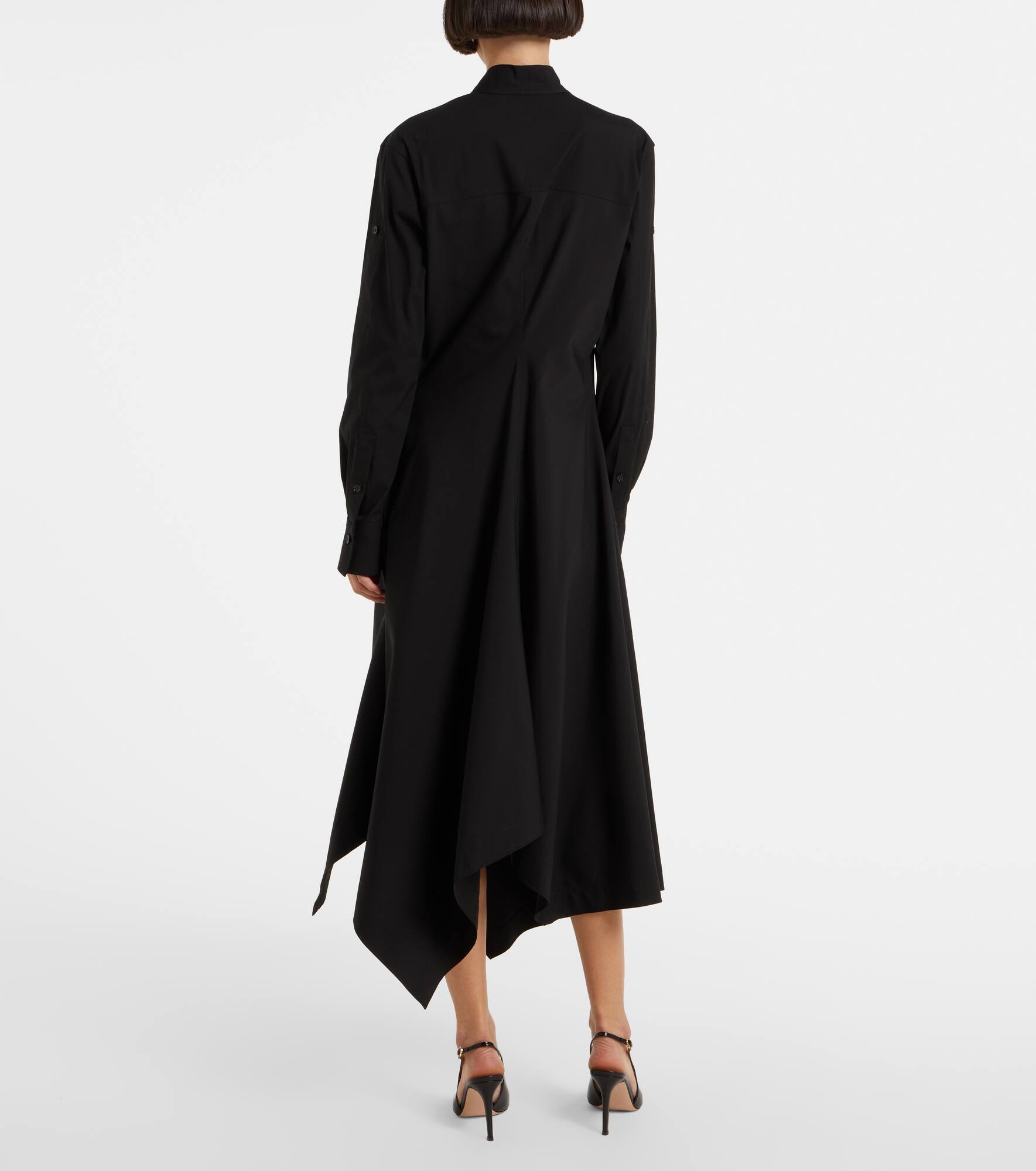 Cotton-blend jersey midi dress - 3