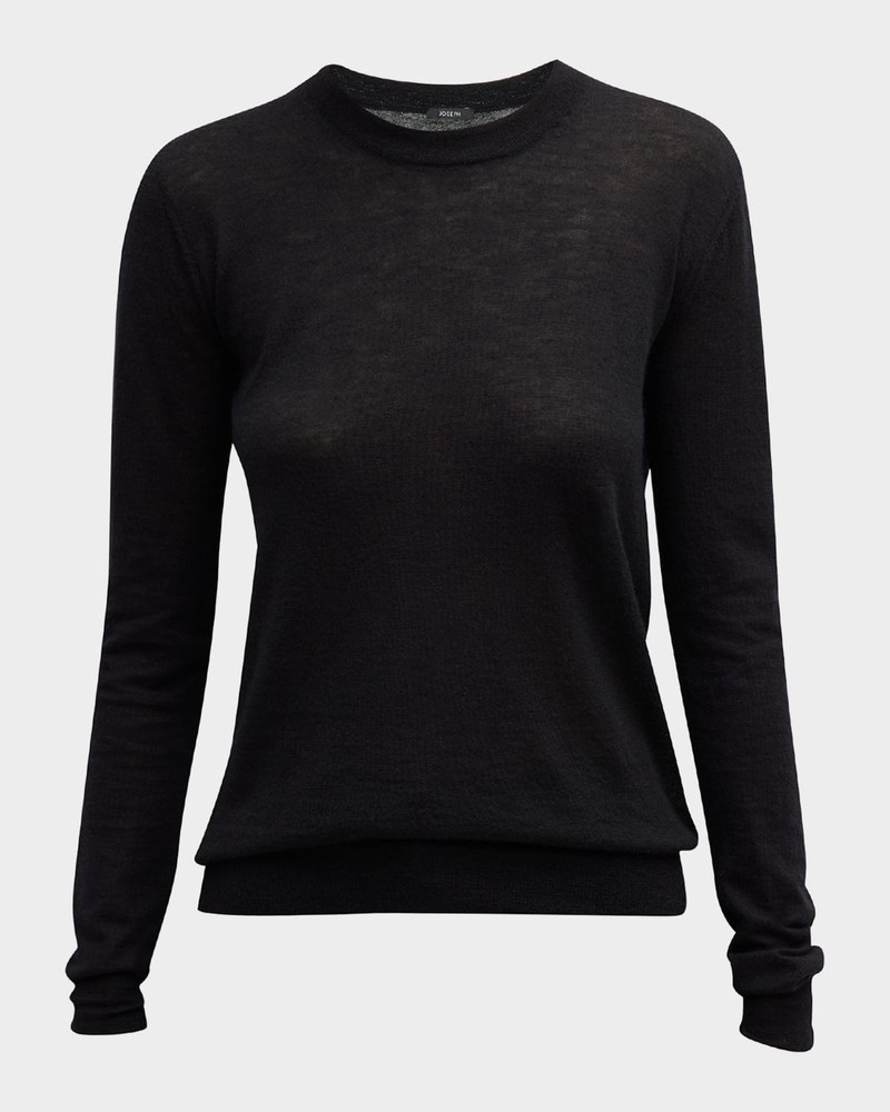 Cashair Cashmere Crewneck Long-Sleeve Shirt 1