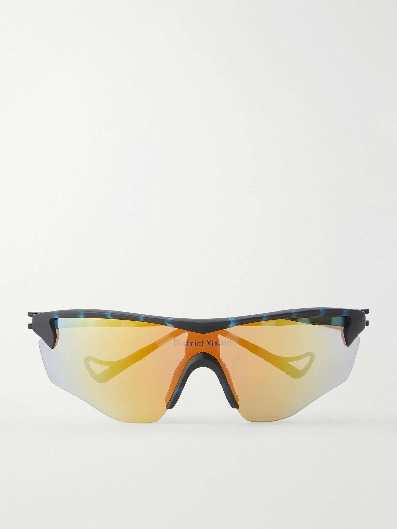 Junya Racer D-Frame Polycarbonate Sunglasses Navy - 1