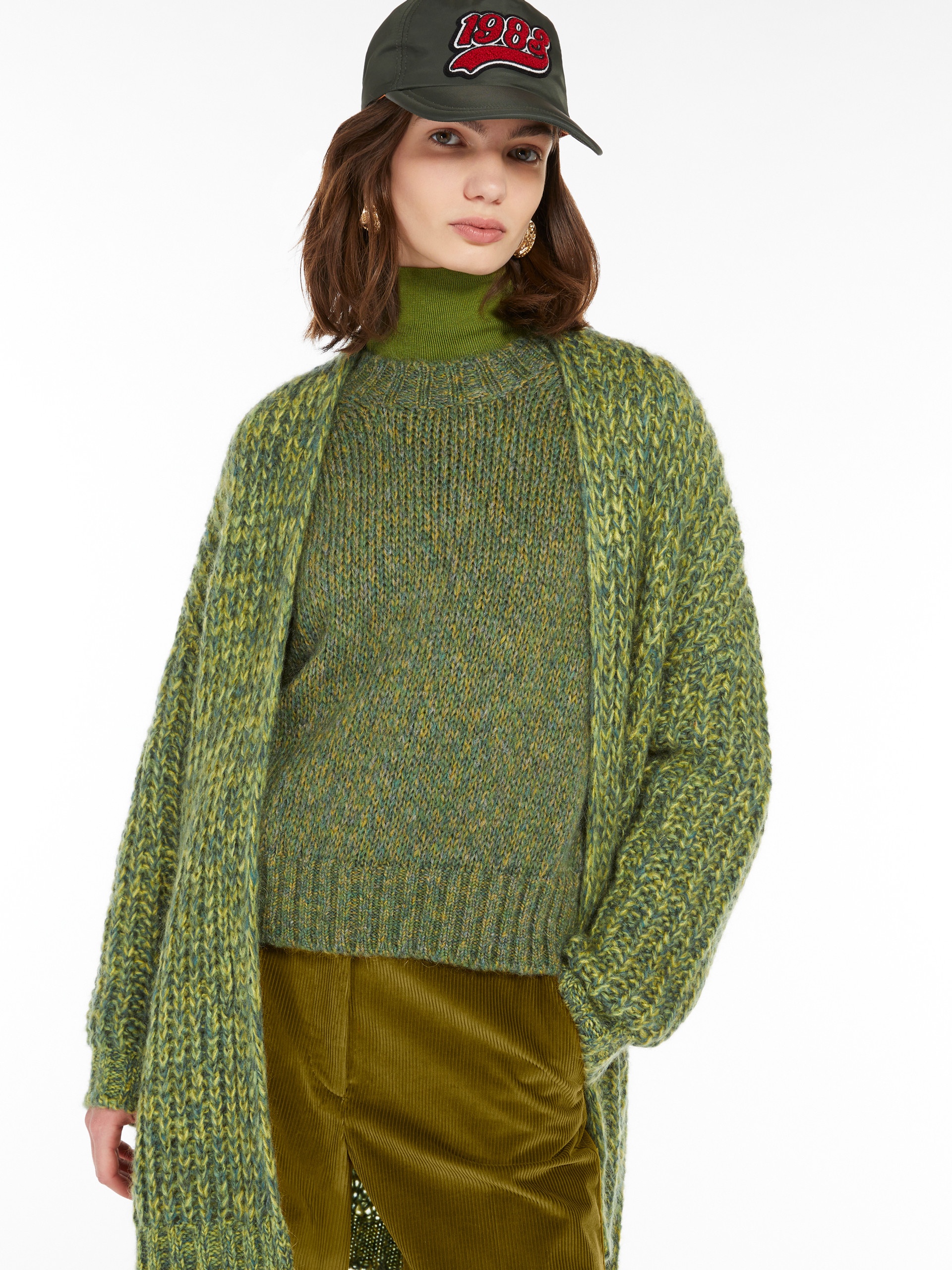 JOSEF Rib-knit mohair chiné cardigan - 5