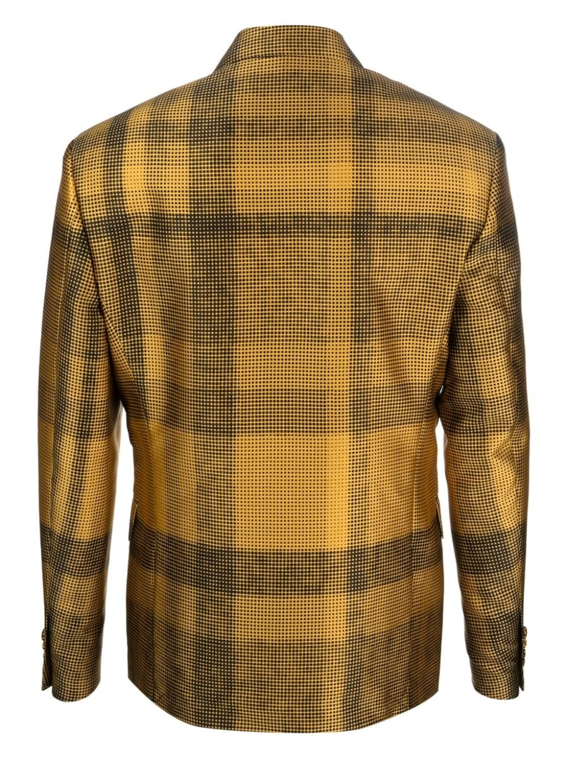 Moschino plaid-check double-breasted blazer outlook
