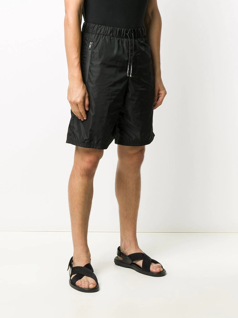 knee-length track shorts - 3