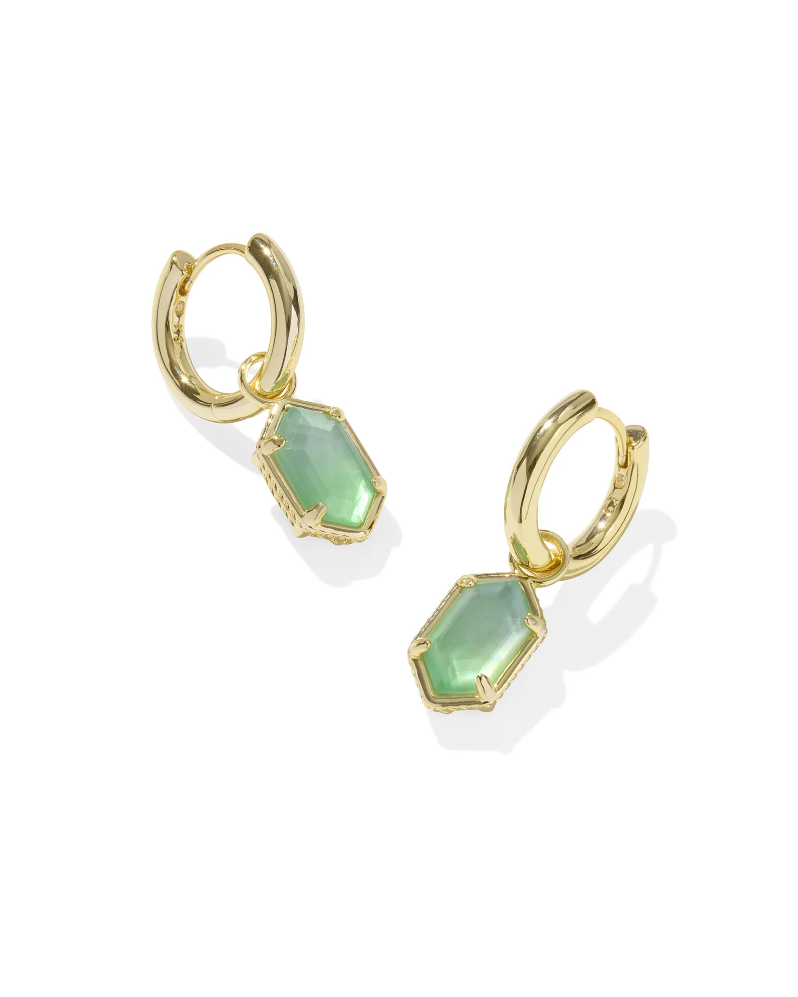 Hallie Gold Huggie Earrings - 1