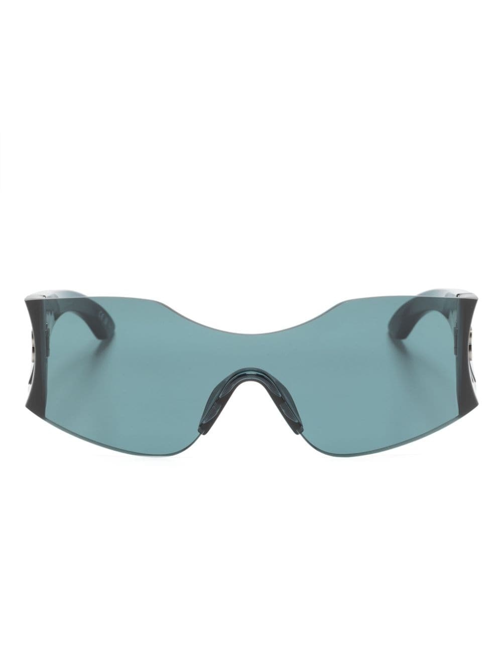 Hourglass shield-frame sunglasses - 1