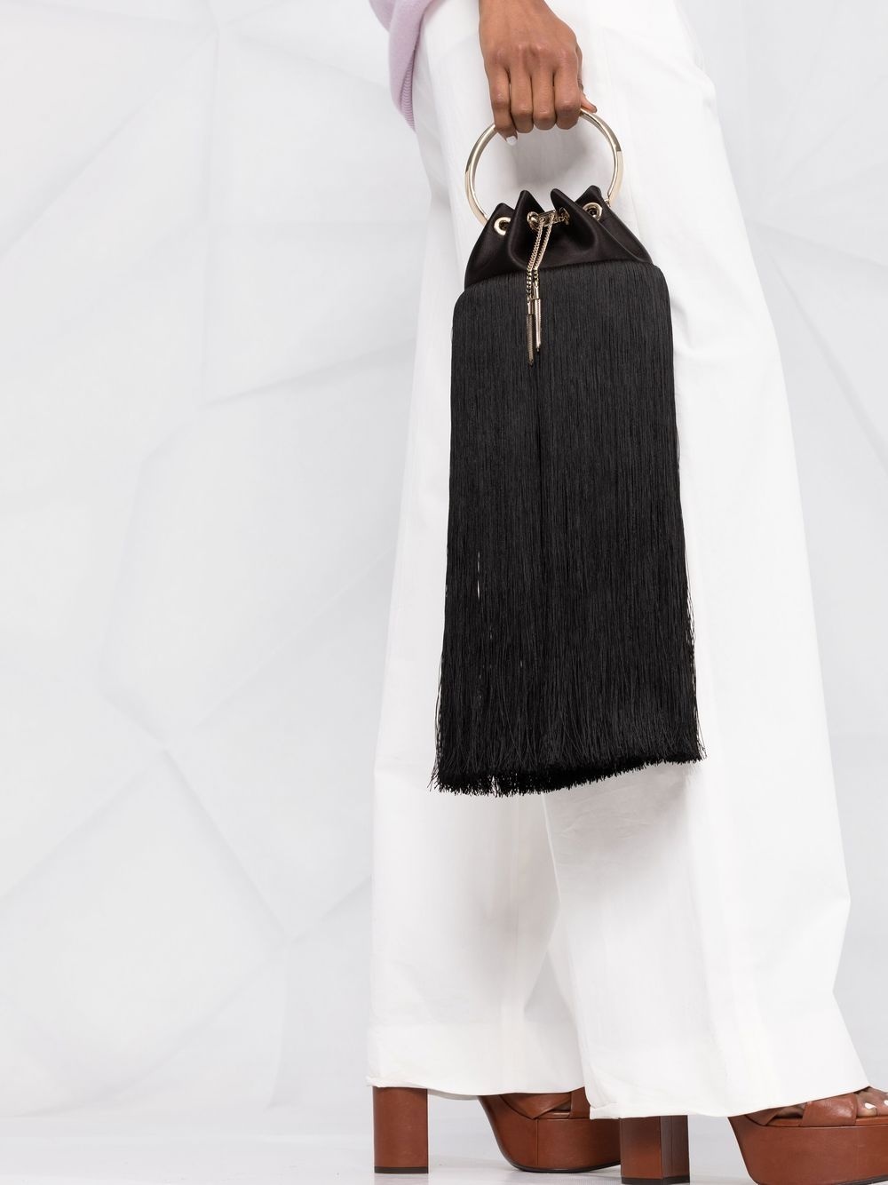 Bon Bon fringed bucket bag - 3