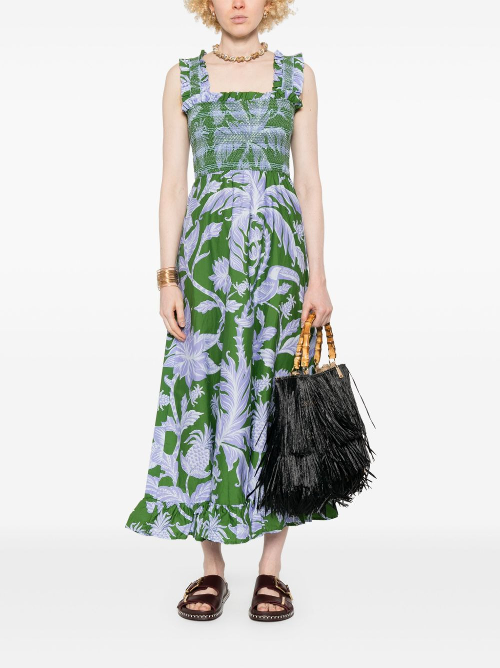 Tropical Swing midi dress - 2