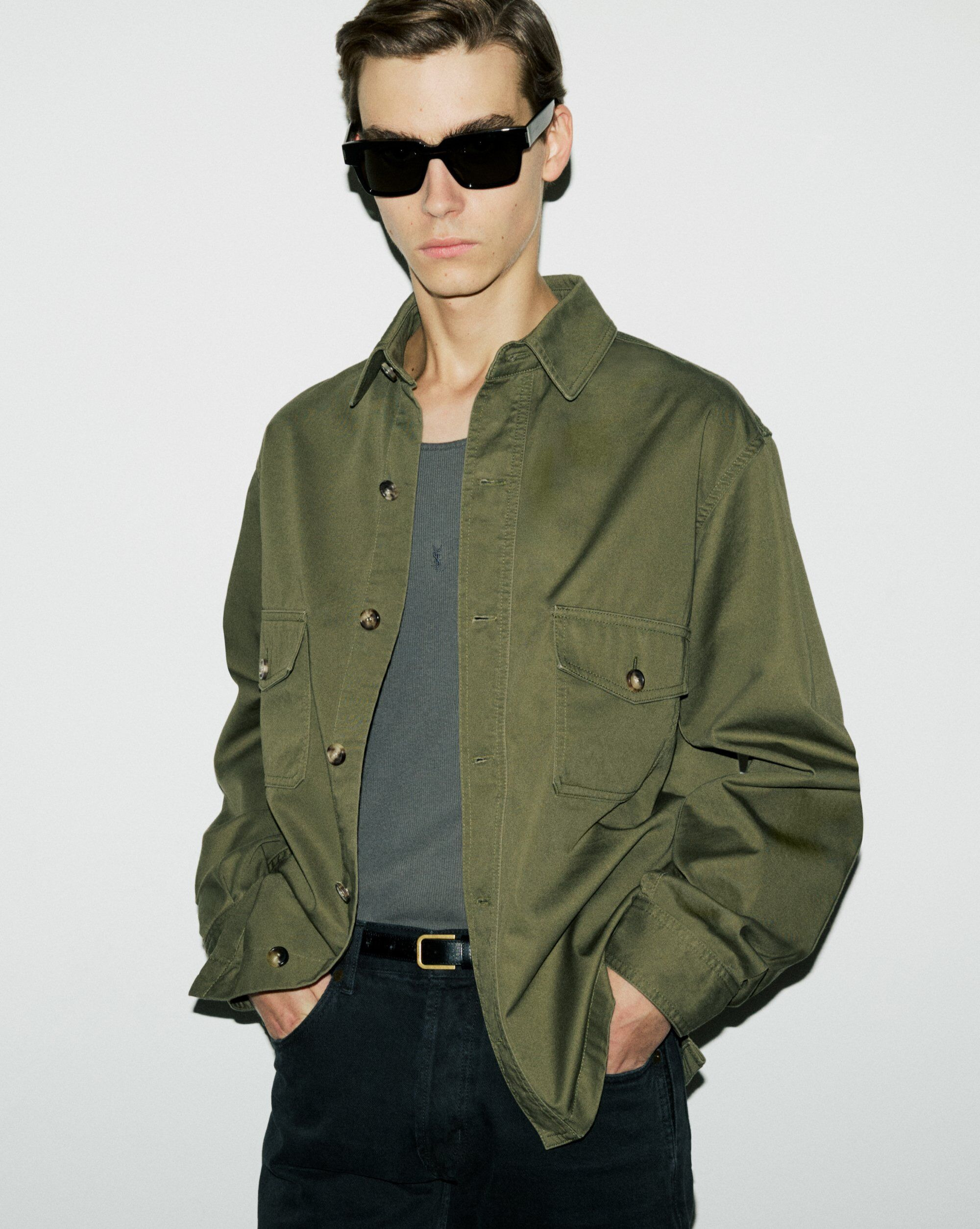 OVERSHIRT IN COTTON TWILL - 2