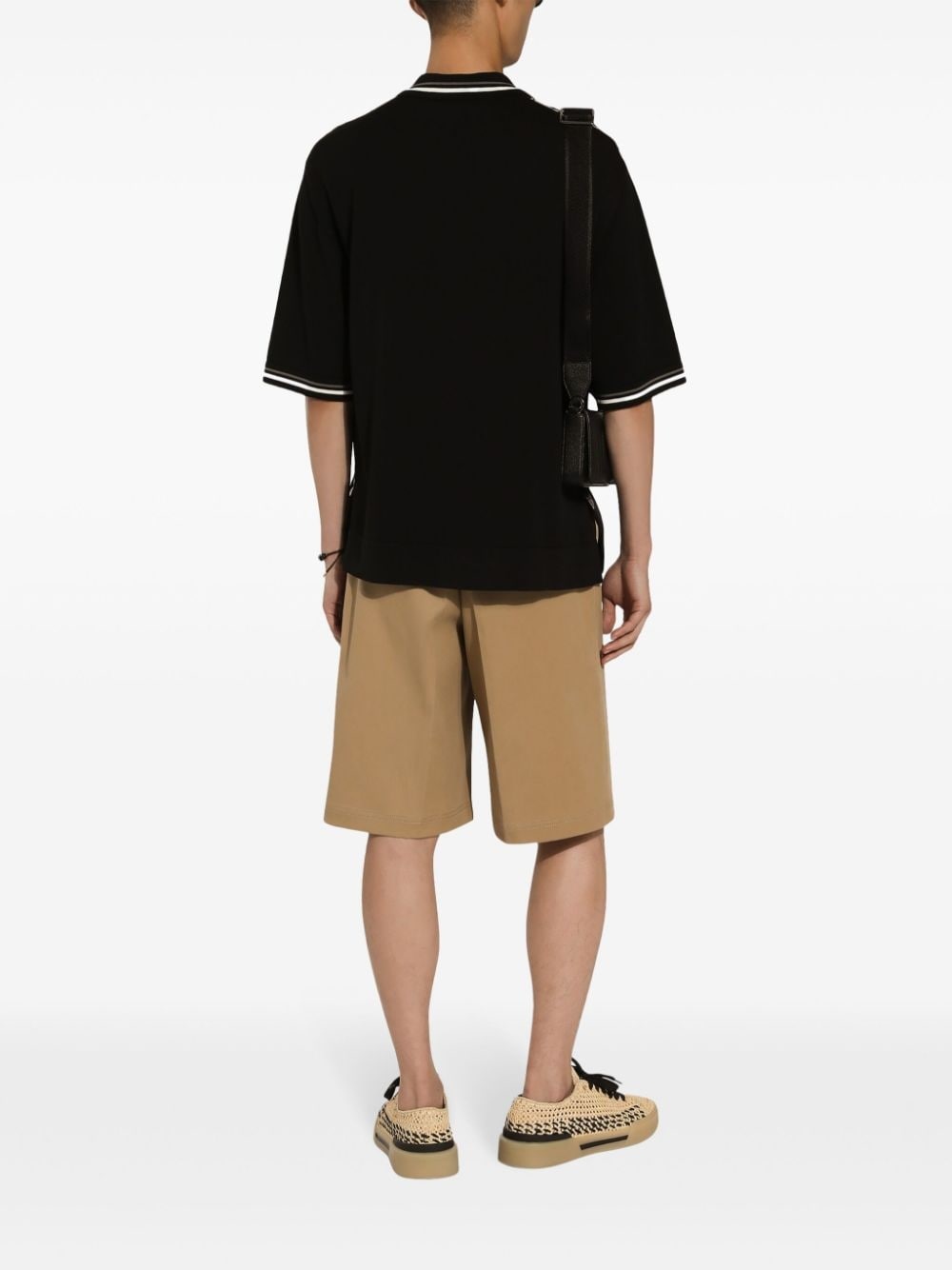 pleat-detail Bermuda shorts - 4