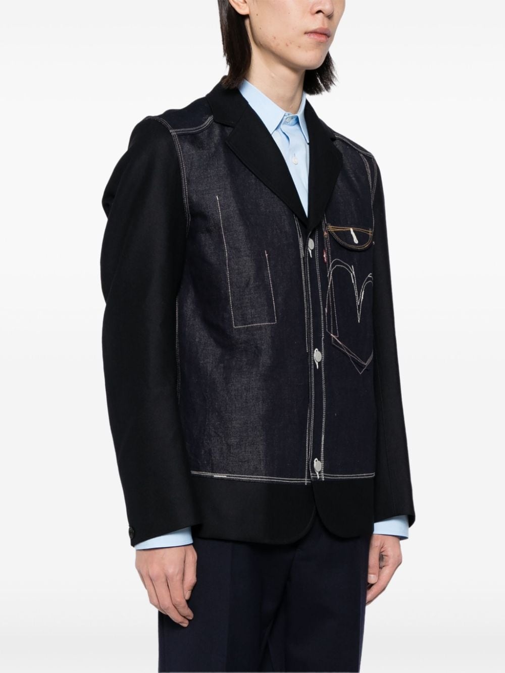 x Levi's denim blazer - 3