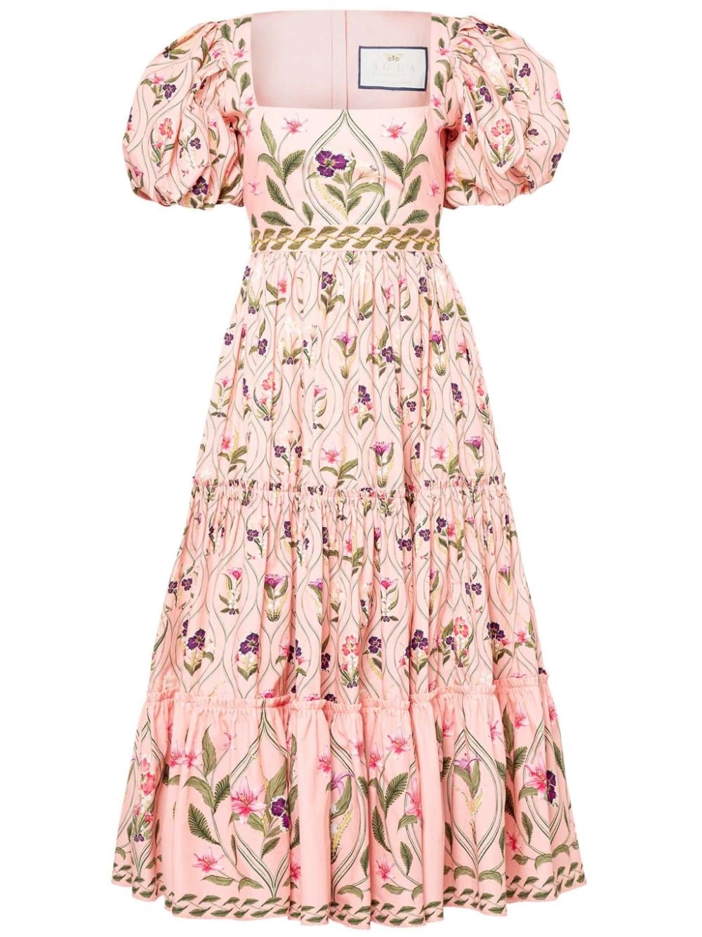 Alga Pacifico embroidered midi dress - 1