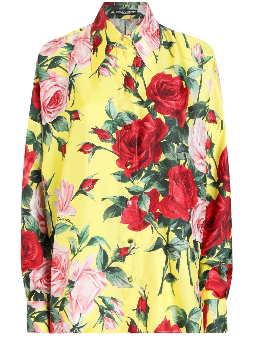 floral-print shirt - 1