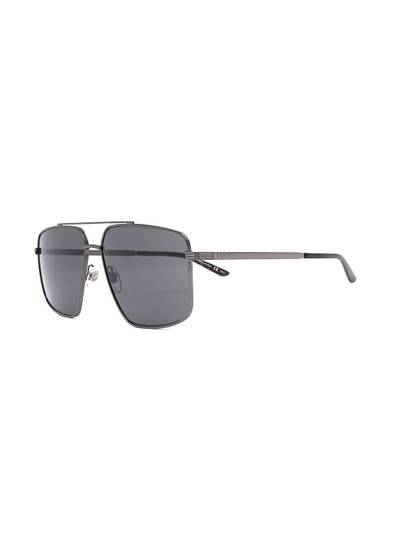 GUCCI aviator-frame double-bridge sunglasses outlook