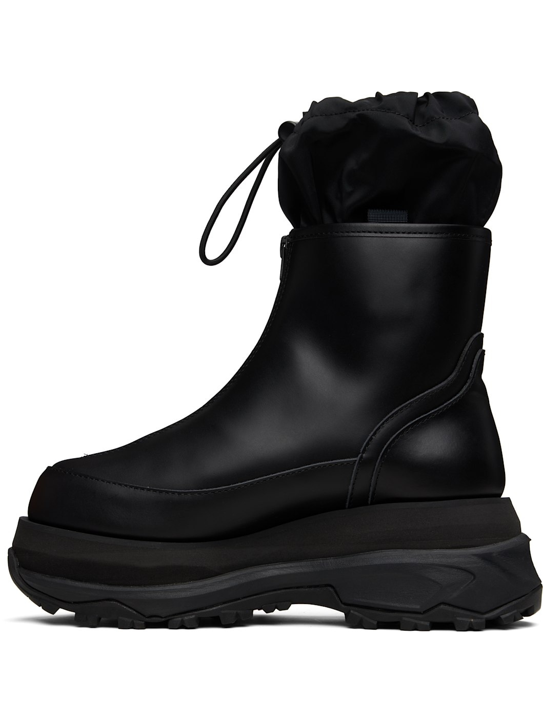 Black Zip Up Boots - 3