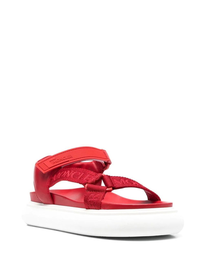 Moncler multi-strap flatform sandal outlook
