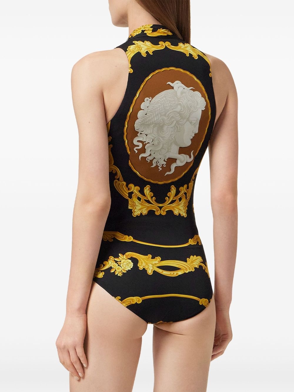 barocco-print bodysuit - 4