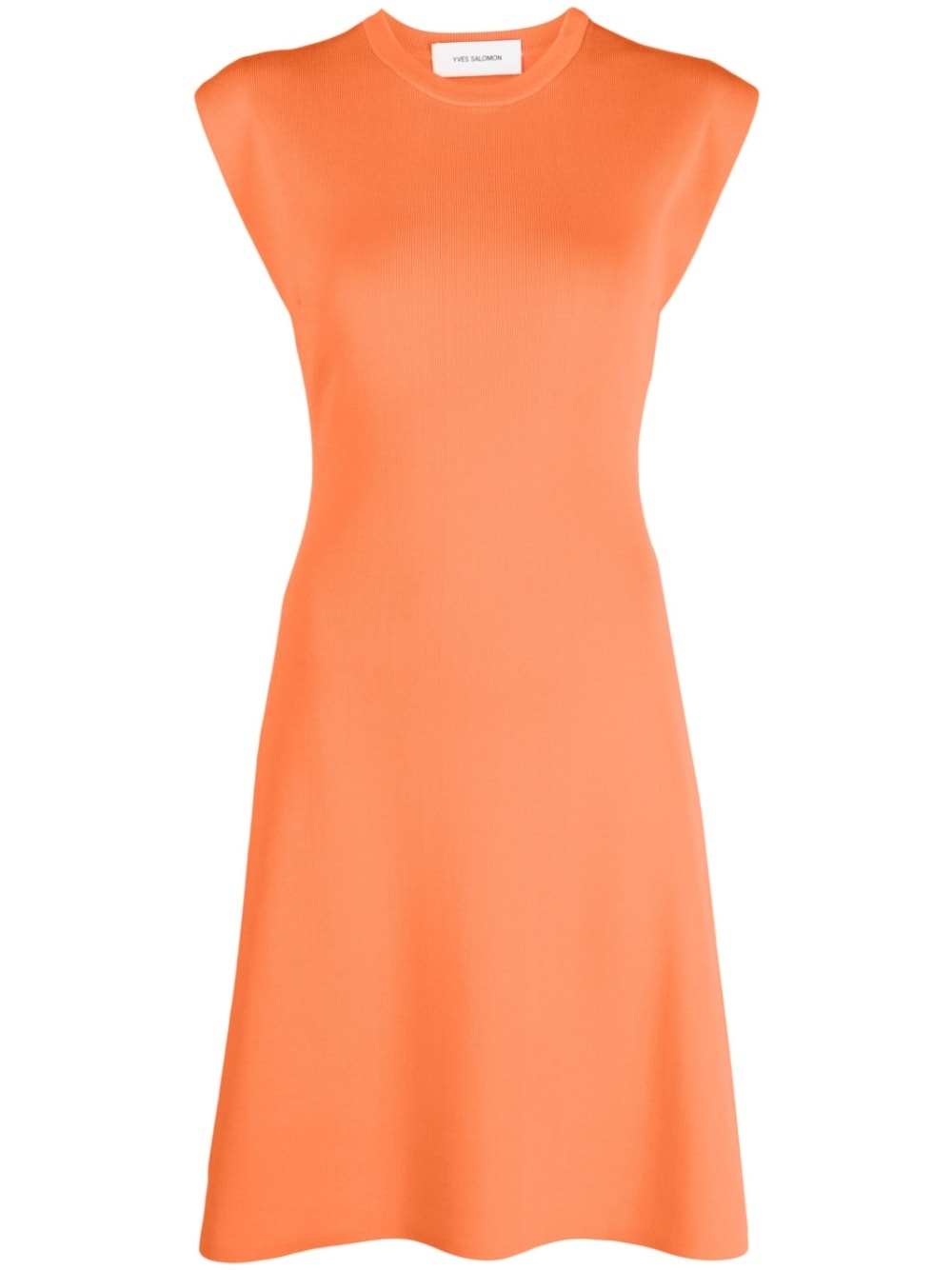 fine-ribbed sleeveless mini dress - 1