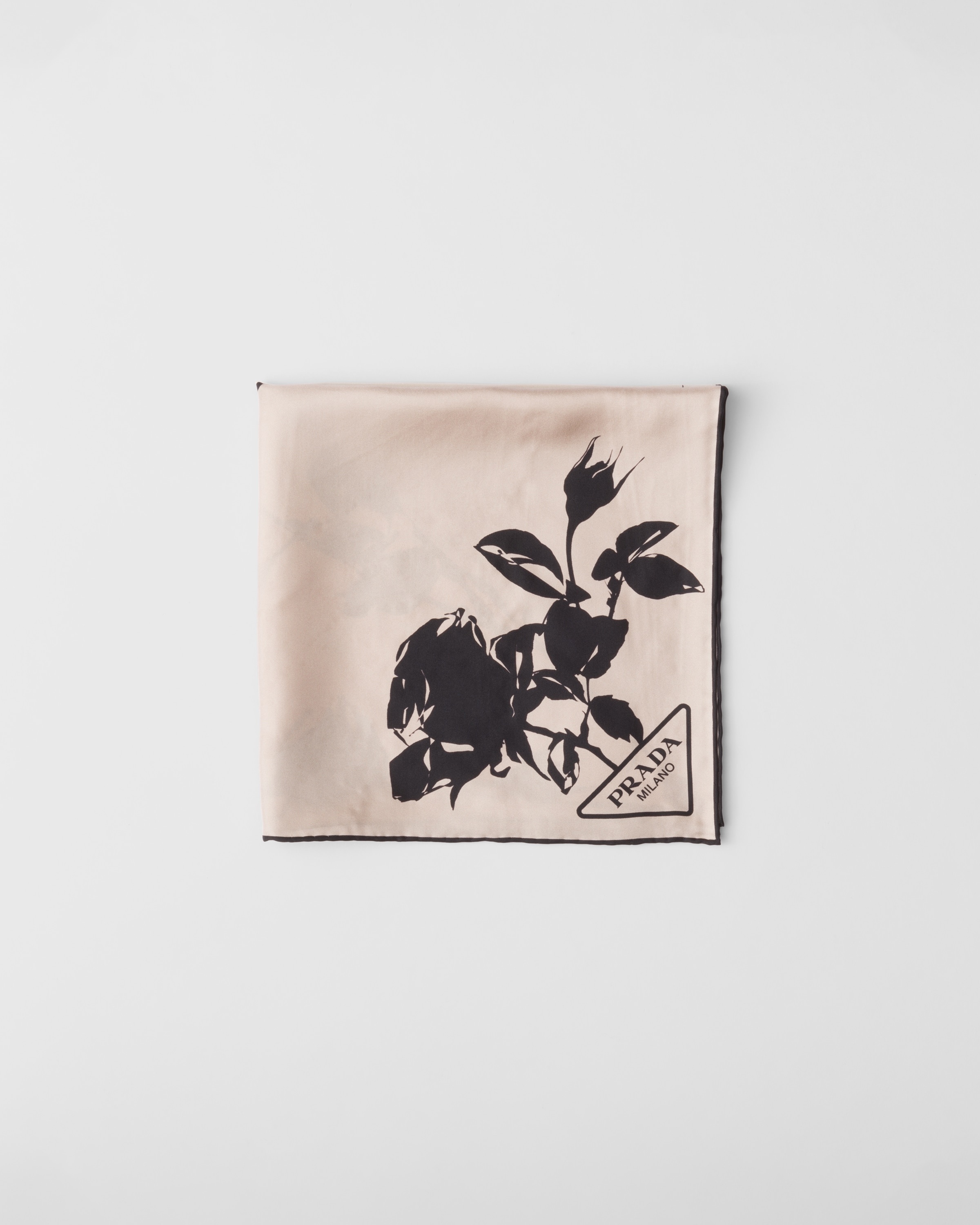 Printed twill scarf - 1