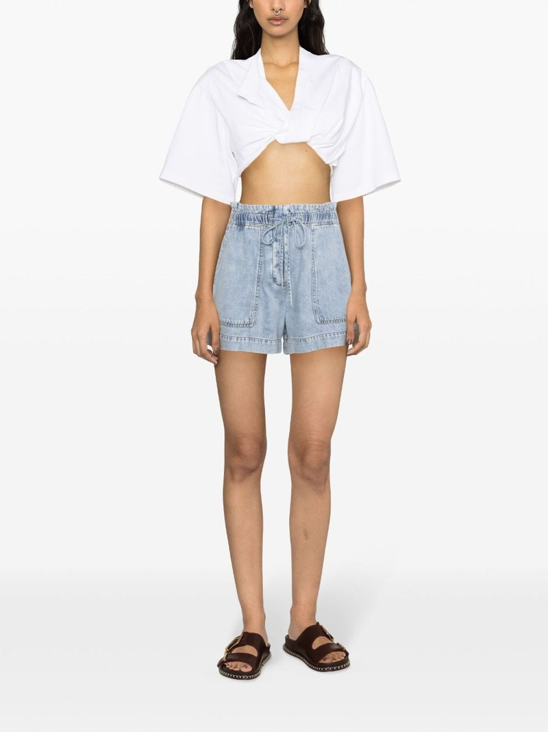 Rails Foster wide-leg denim shorts outlook