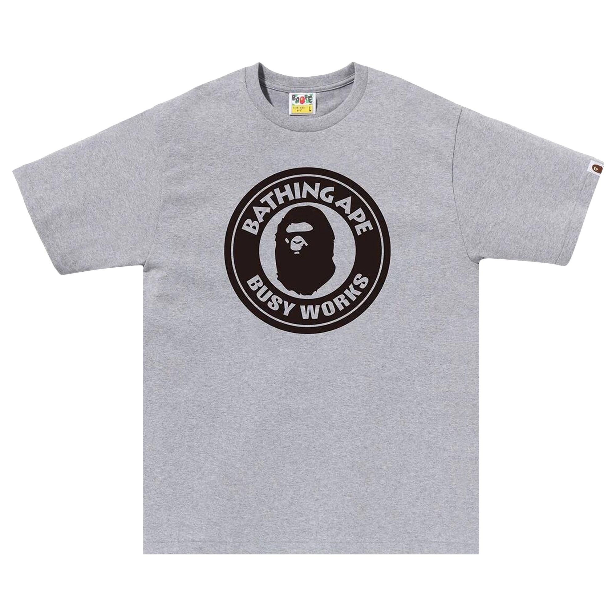 BAPE Bicolor Busy Works Tee 'Grey' - 1