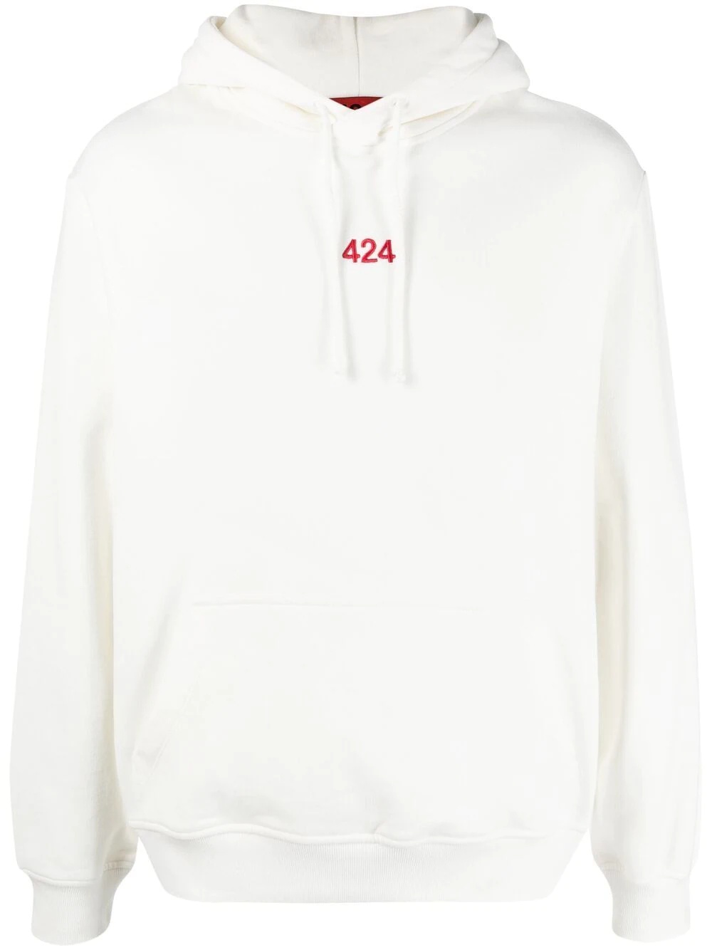 logo-embroidered hoodie - 1