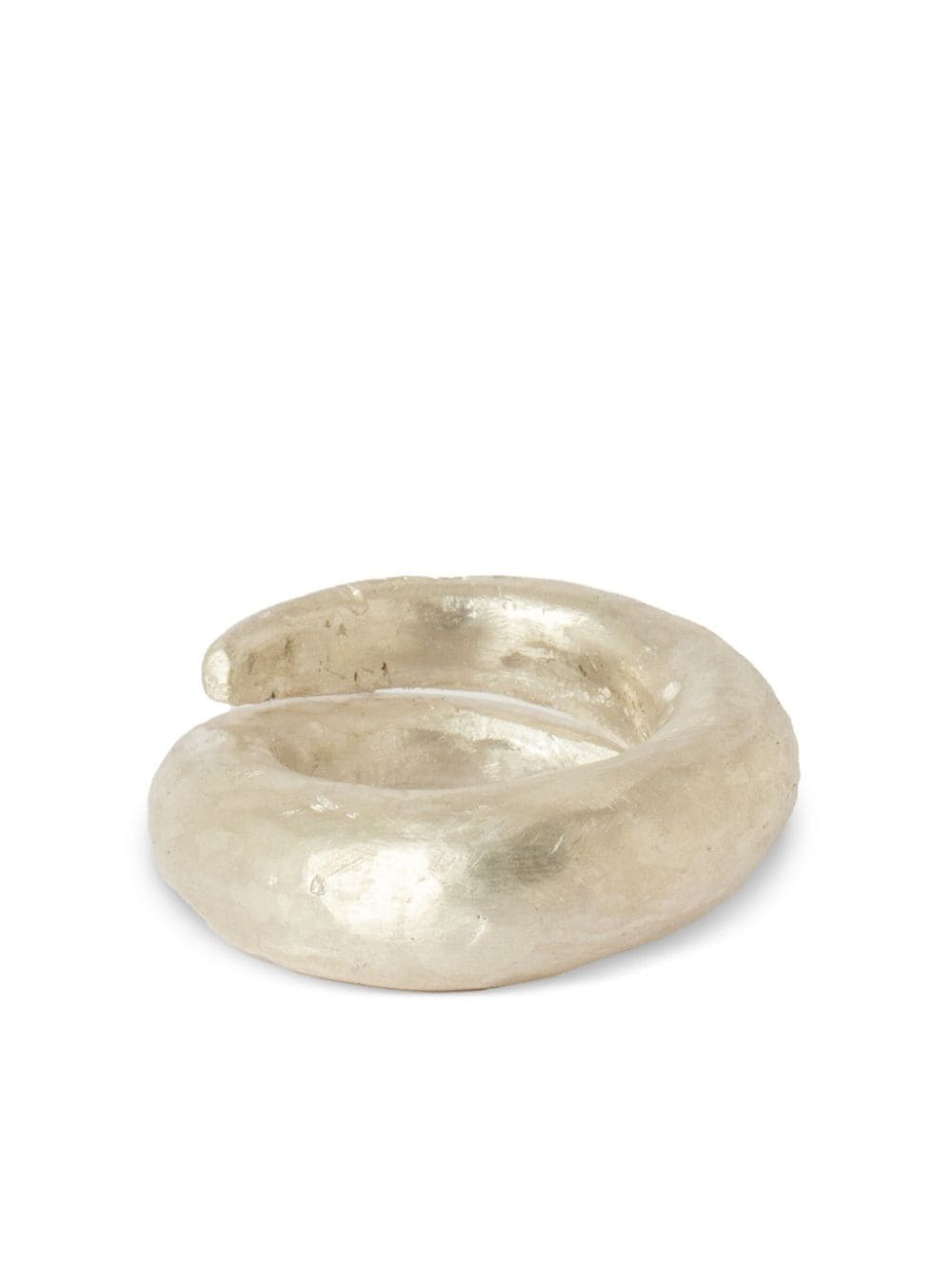 Split Mountain matte sterling-silver ring - 3