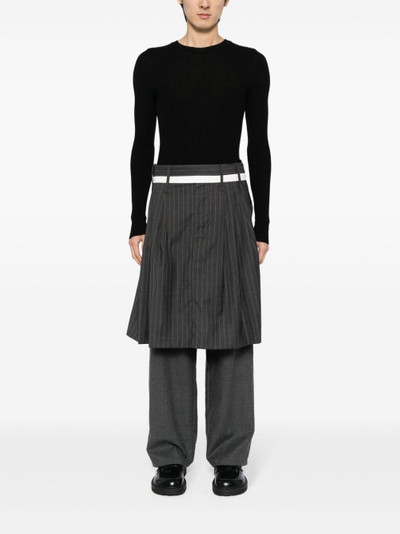 HED MAYNER belted striped skirt outlook