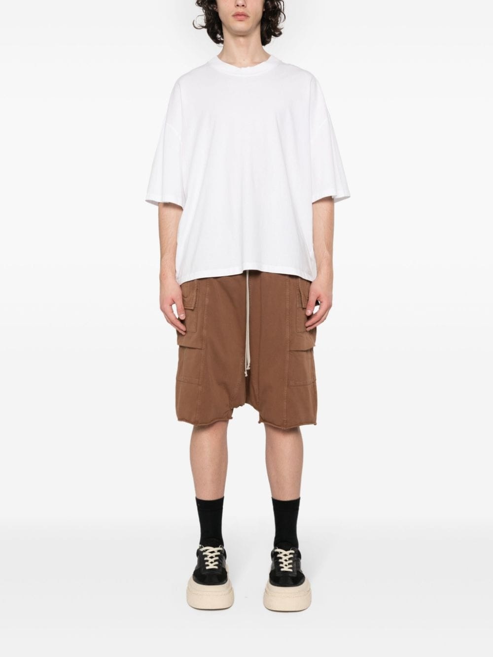 jersey cargo shorts - 2