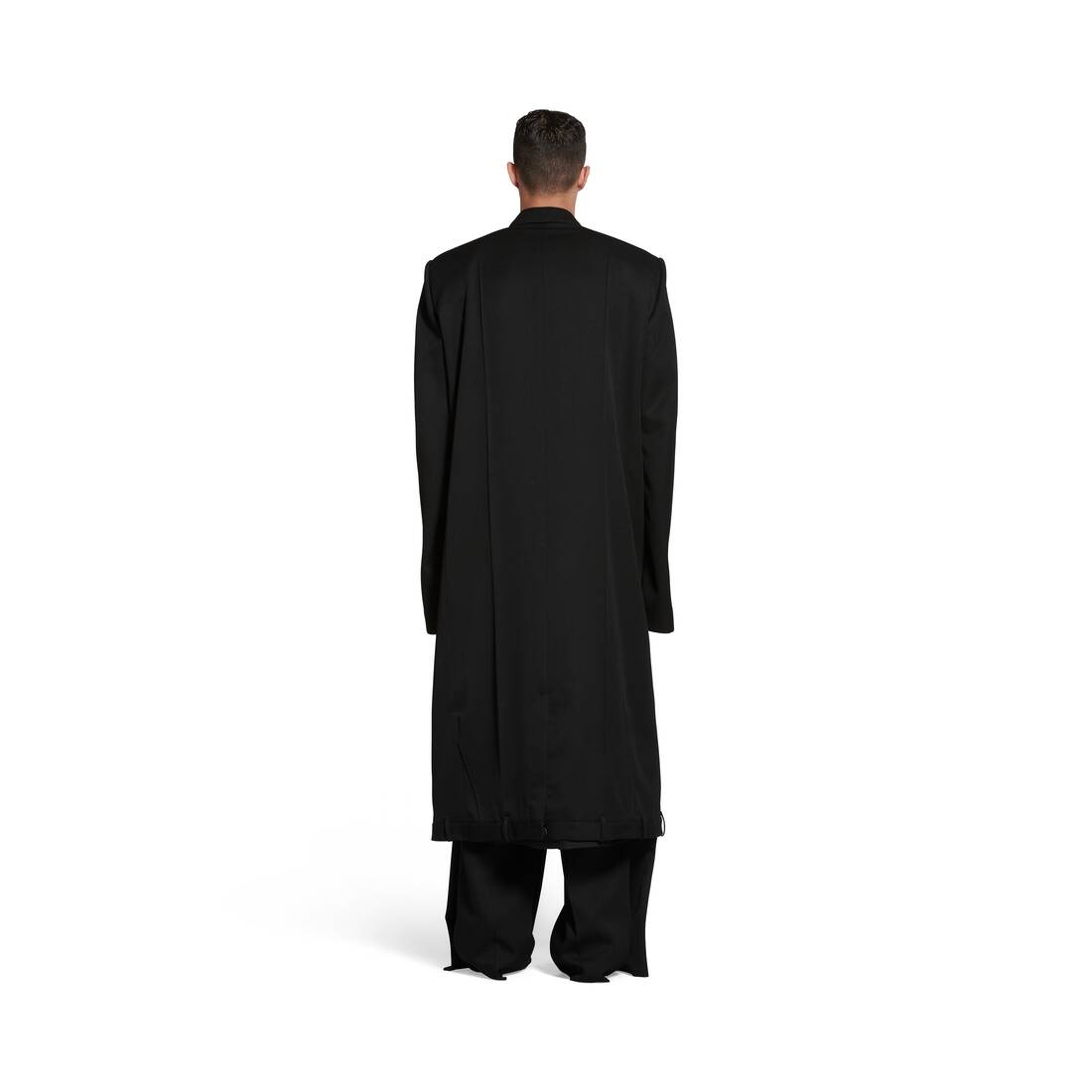Deconstructed Coat in Black - 4