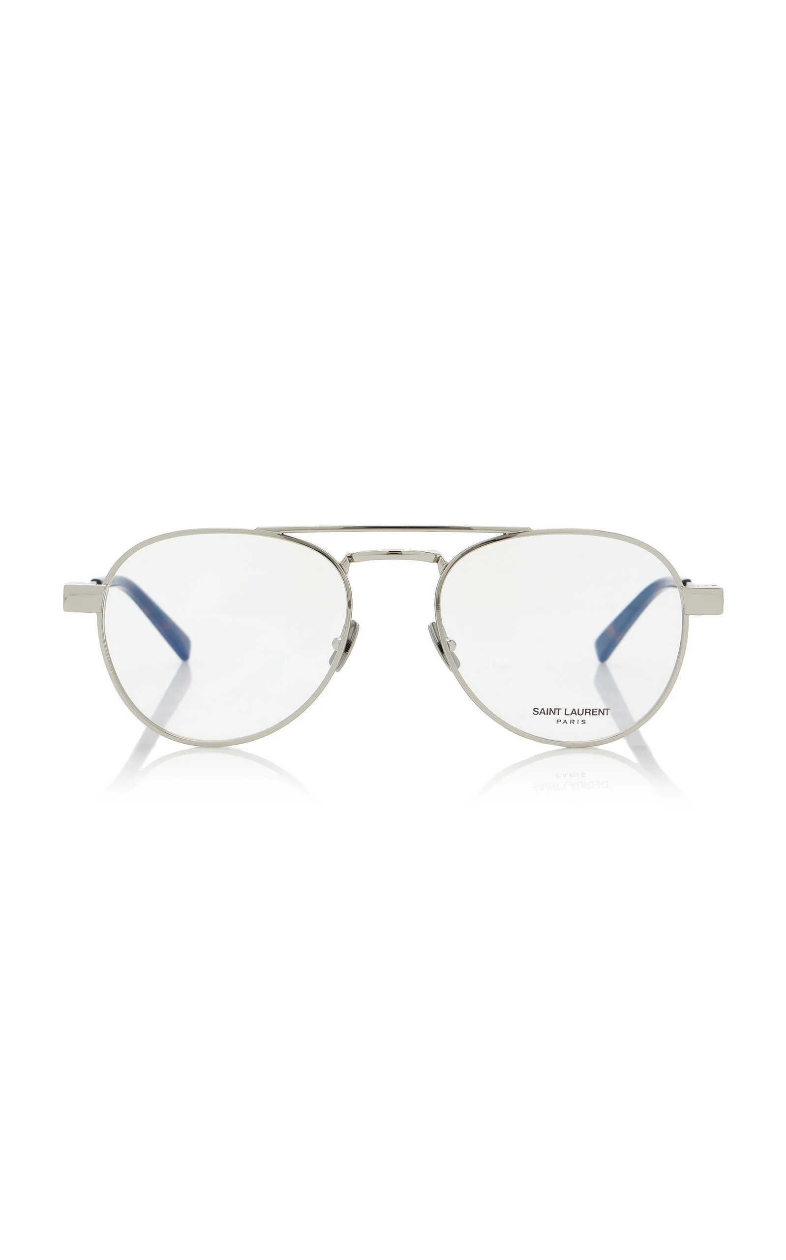 Aviator-Frame Metal Glasses silver - 1