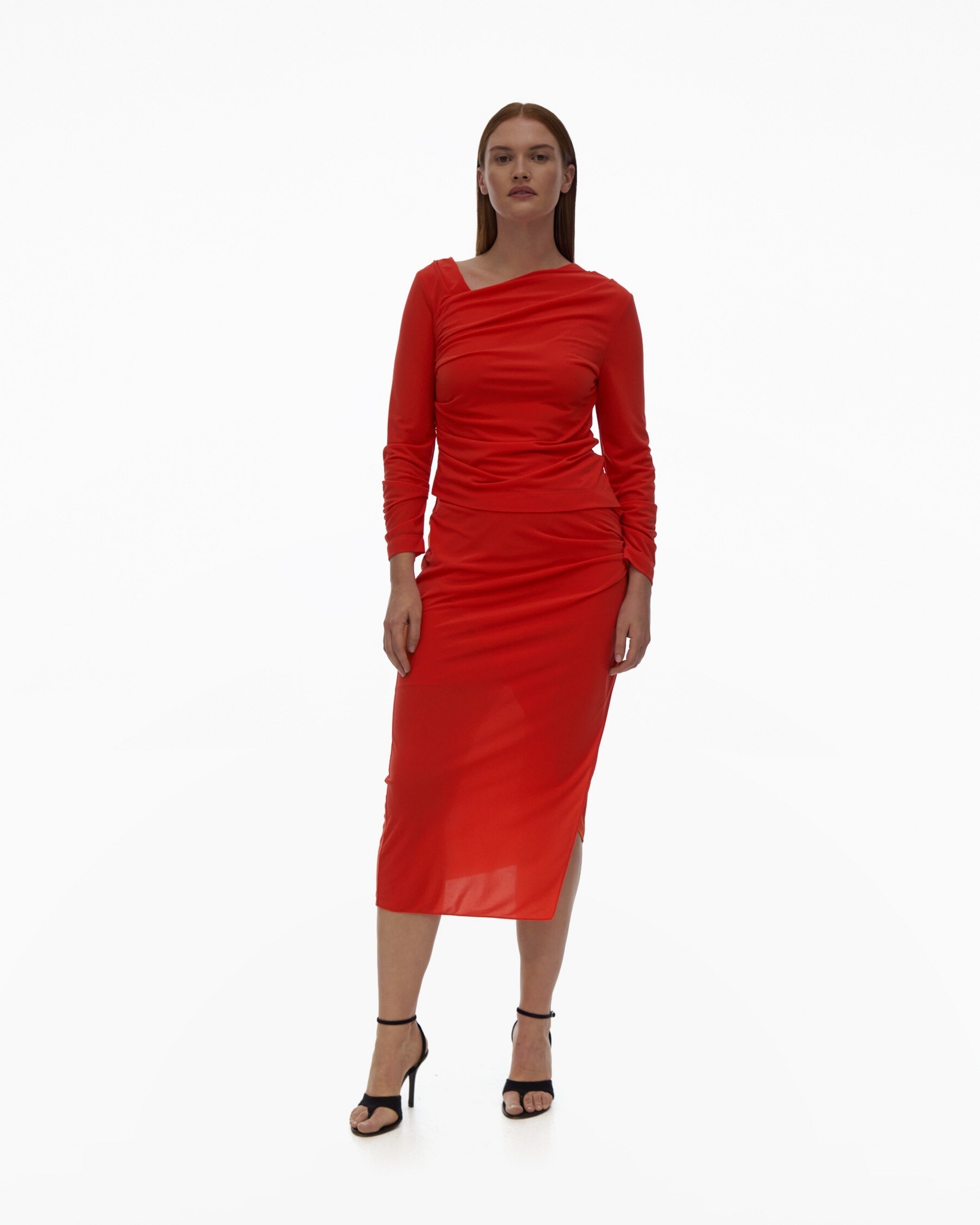 RUCHED ASYMMETRICAL TOP - 2
