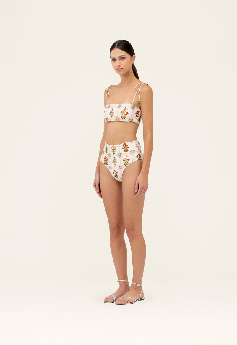 Agua by Agua Bendita Magenta Canna Bikini bottom outlook