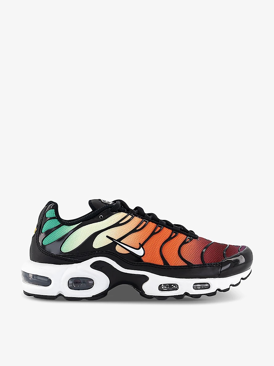 Air Max Plus brand-embroidered woven low-top trainers - 1