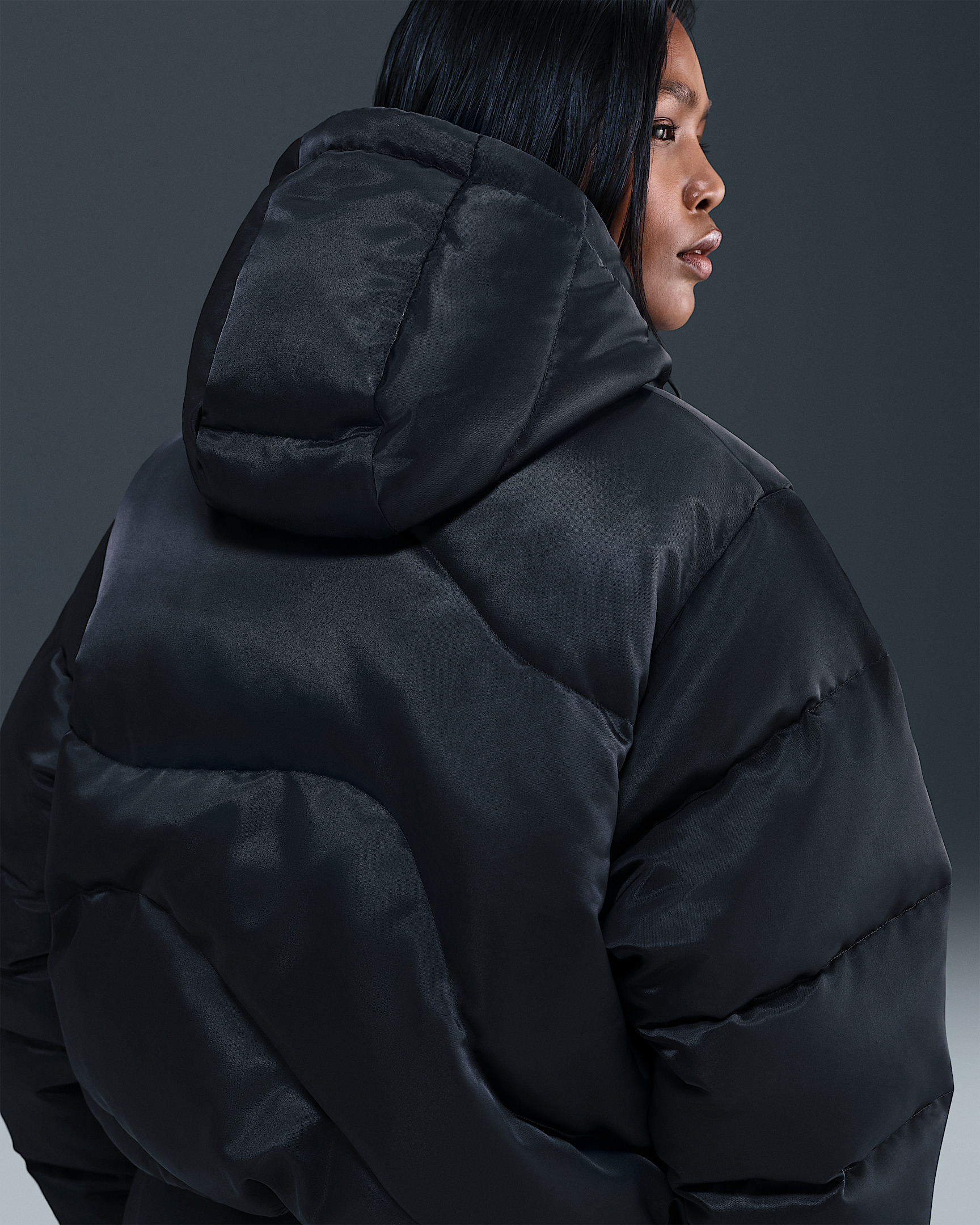 Nike Sportswear Swoosh Series Women's Therma-FIT Oversized Down Puffer Jacket - 2