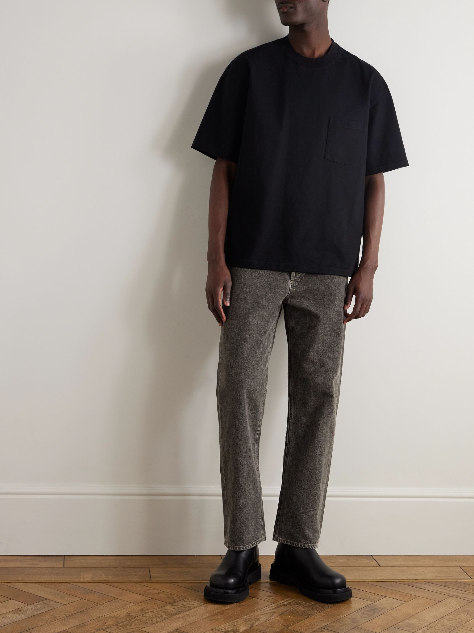 90's Straight-Leg Distressed Jeans Gray - 2
