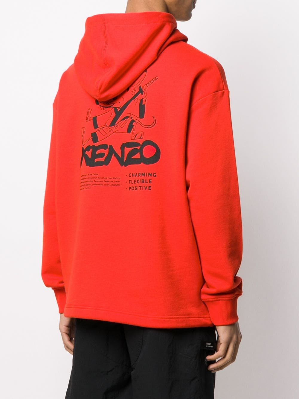 logo-embroidered hooded sweatshirt - 4