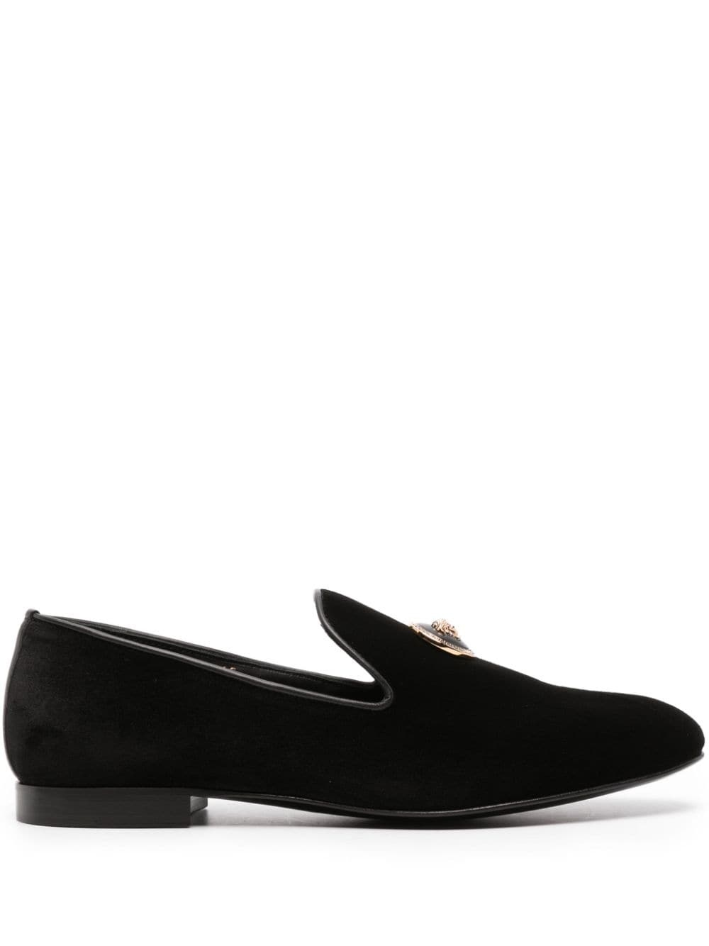 Medusa velvet loafers - 1