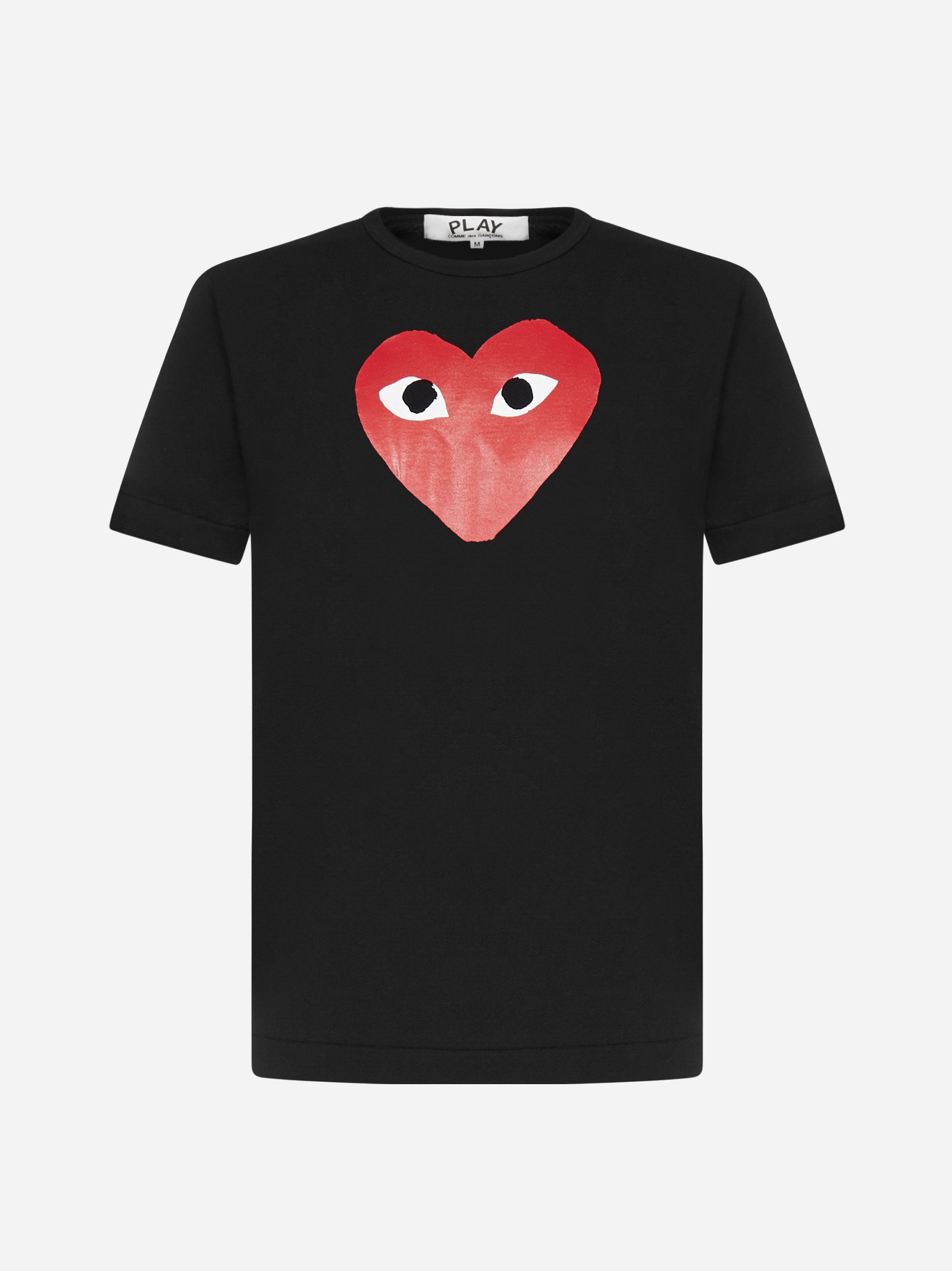 Heart logo print cotton t-shirt - 1