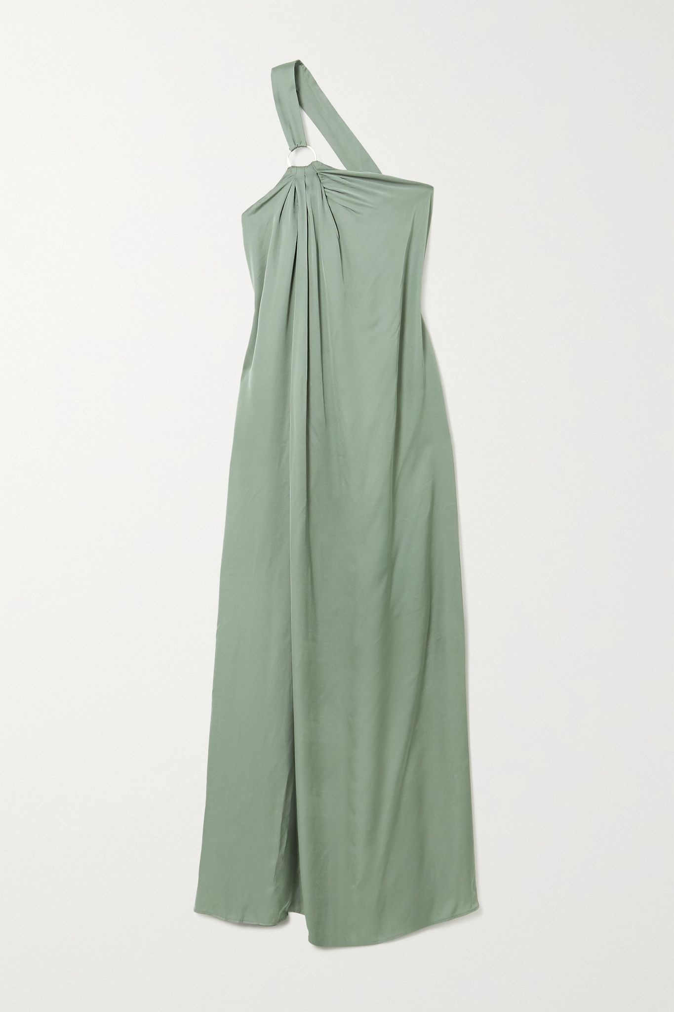 Theodora one-shoulder open-back jersey maxi dress - 1