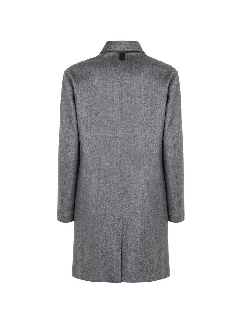 Canali classic collar buttoned coat outlook