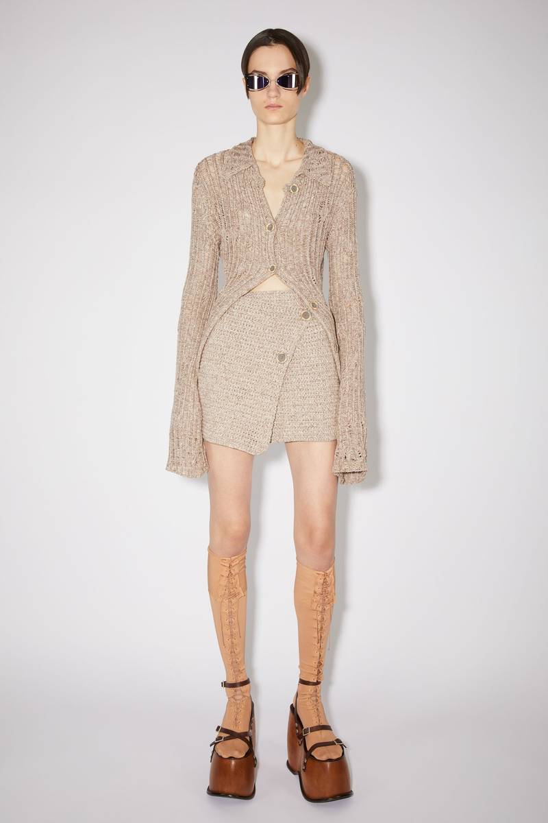 Acne Studios Crochet skirt - Brown outlook